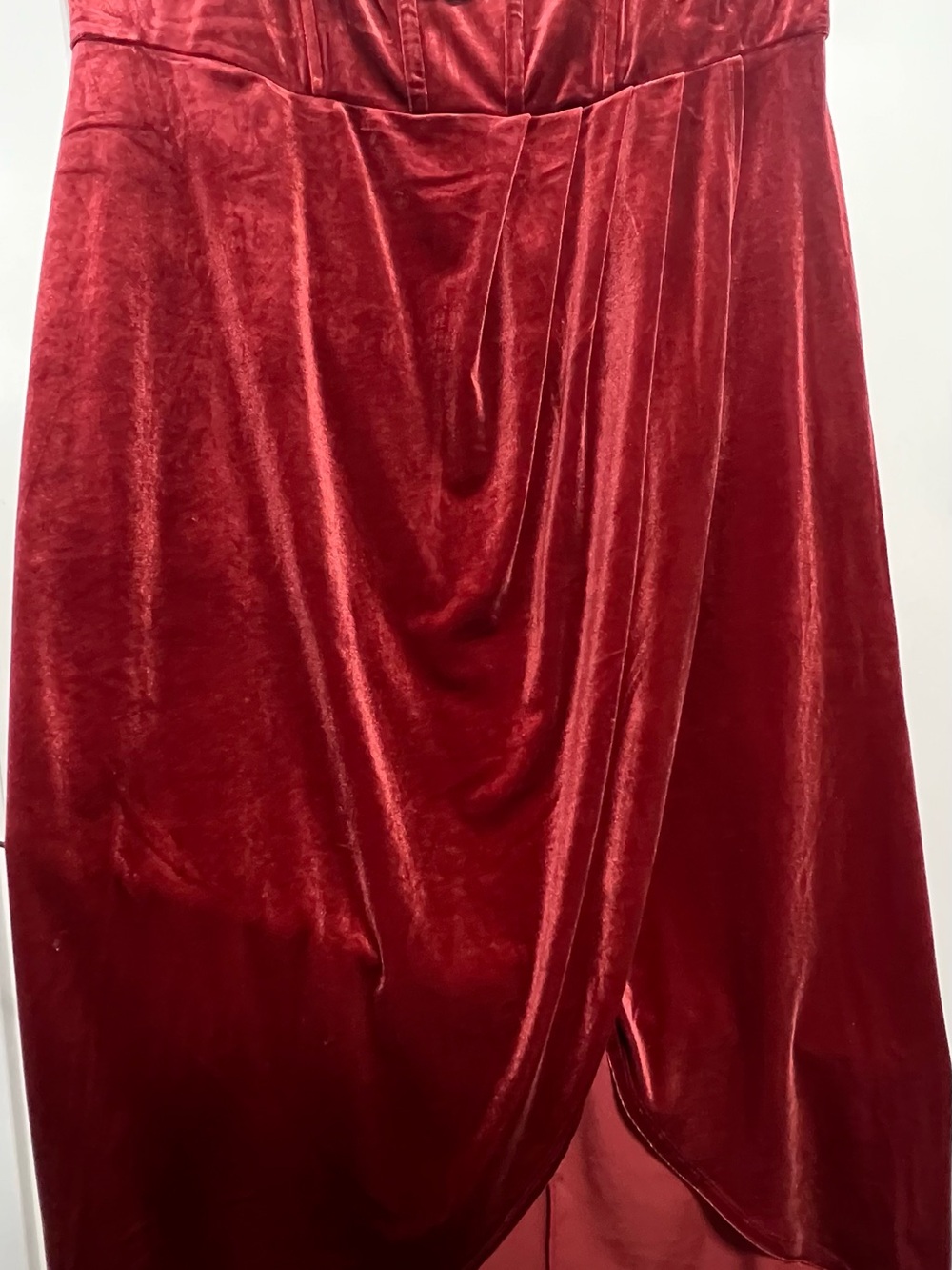 Torrid Faux Corset Velvet Autumn Wedding Guest Dress- Size 20 - Picture 3 of 8